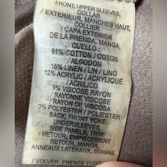 Elie Tahari Gray Tweed & Linen Blazer-Xs/S - Picture 12 of 16